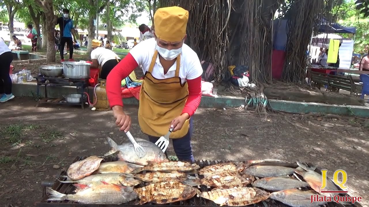 Feria del PESCADO, ARTESANÍAS Y FRUTAS de Palos Blancos - Los Yungas de La Paz, Bolivia