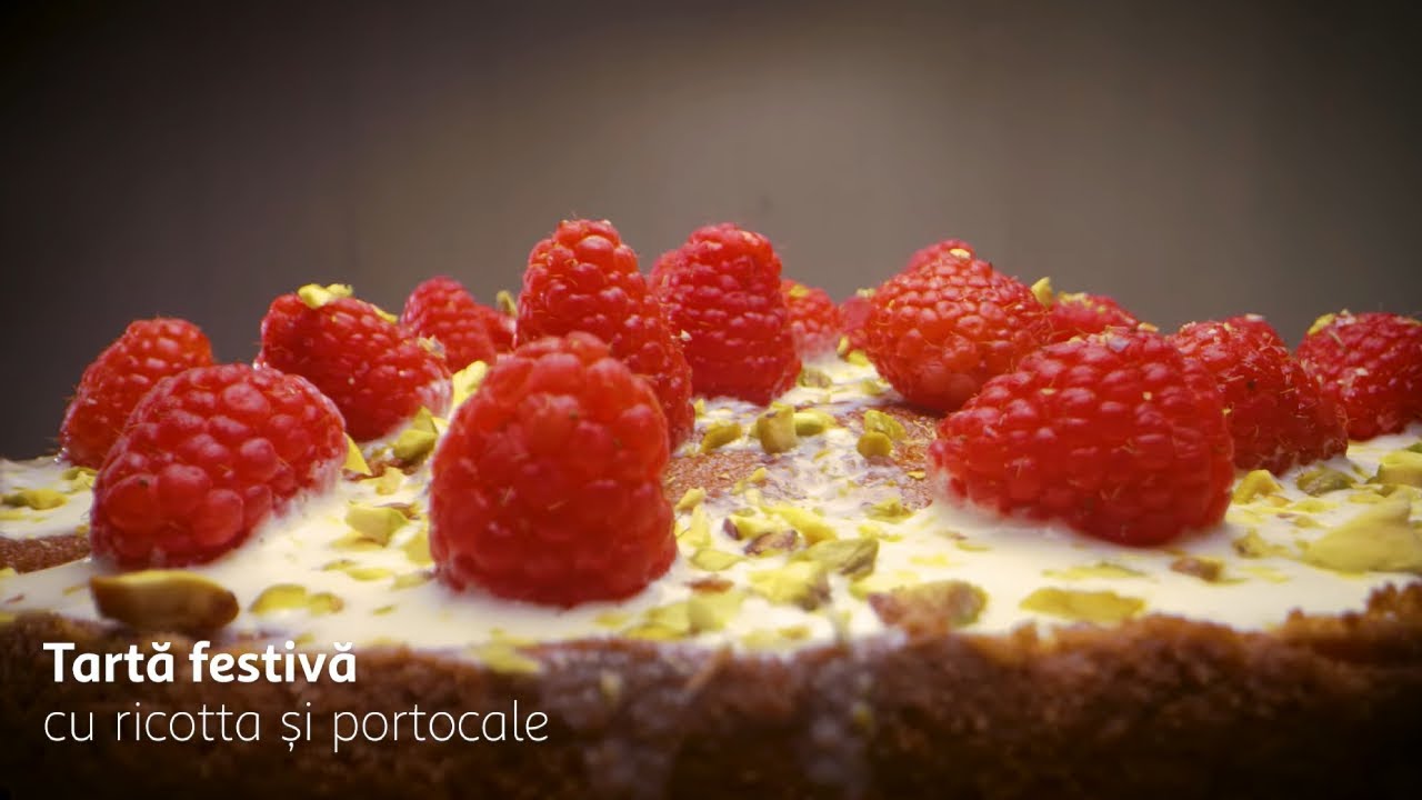 Rețetă pentru Crăciun - Tartă festivă cu ricotta și portocale | Răzvan Exarhu