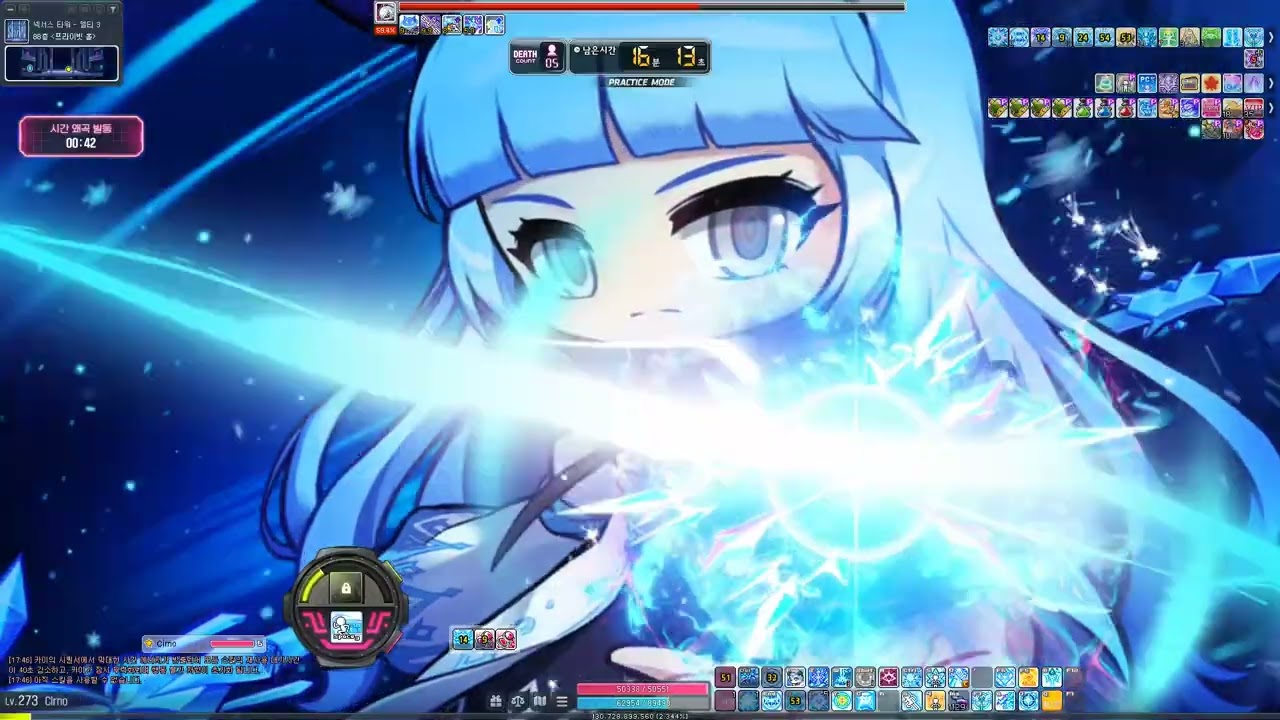 테섭 썬콜 노말 카이 전투력 3천만(헥사 풀강, 어센트 1회)