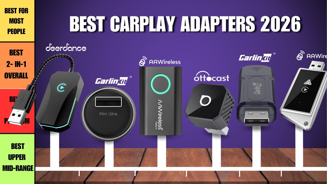 Best Wireless CarPlay Adapters 2026- Top 5 Best Models So Far