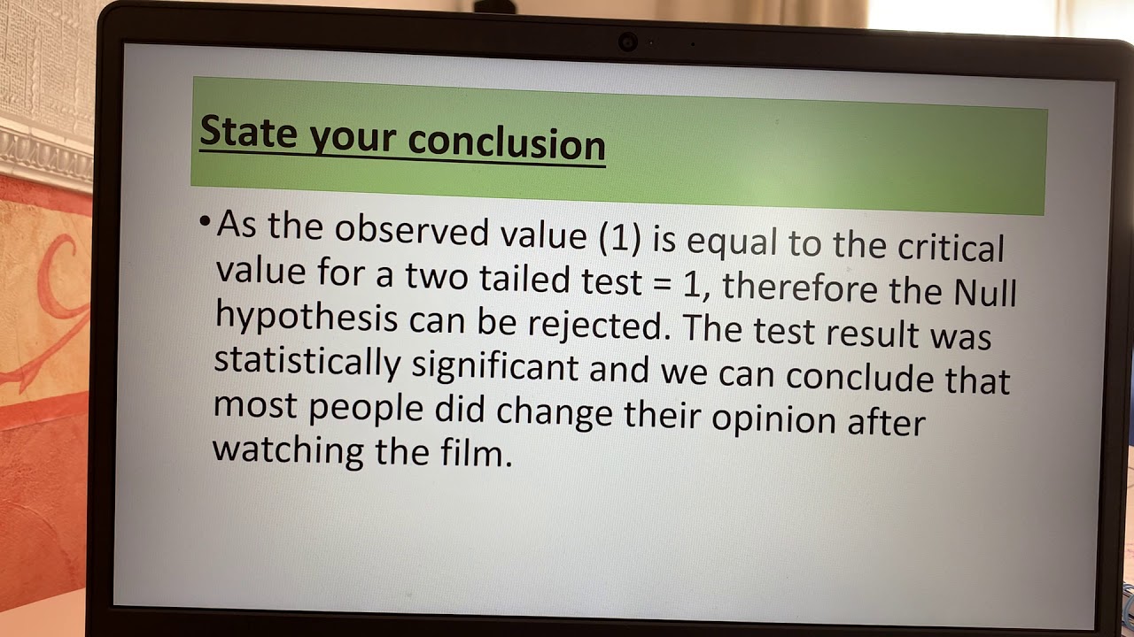 Inferential tests