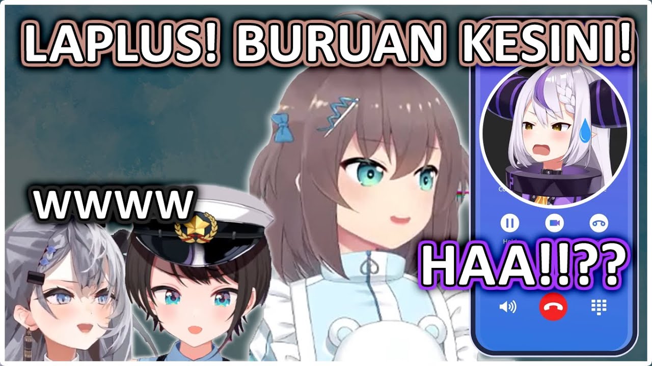 AKIROSE, SUBARU Dan ZETA Tertawa Mendengar Percakapan LAPLUS Saat Ditelfon | (Hololive Clips)