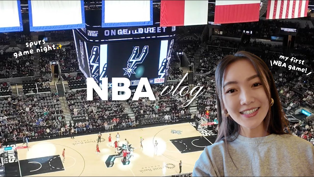 VLOG 🏀 | My First NBA Game! What It&rsquo;s Like + Spurs Game Night