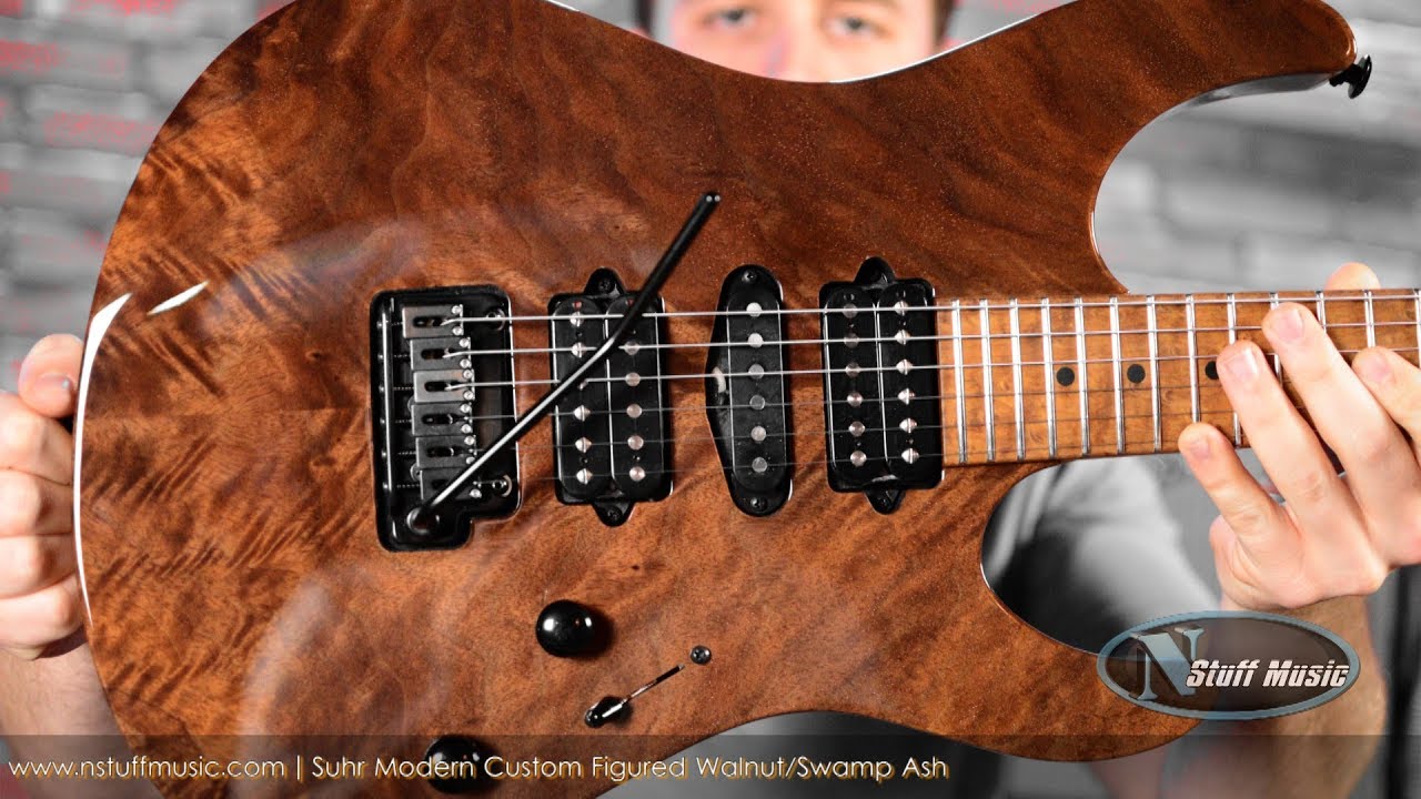 Suhr Modern Custom Figured Walnut Swamp Ash