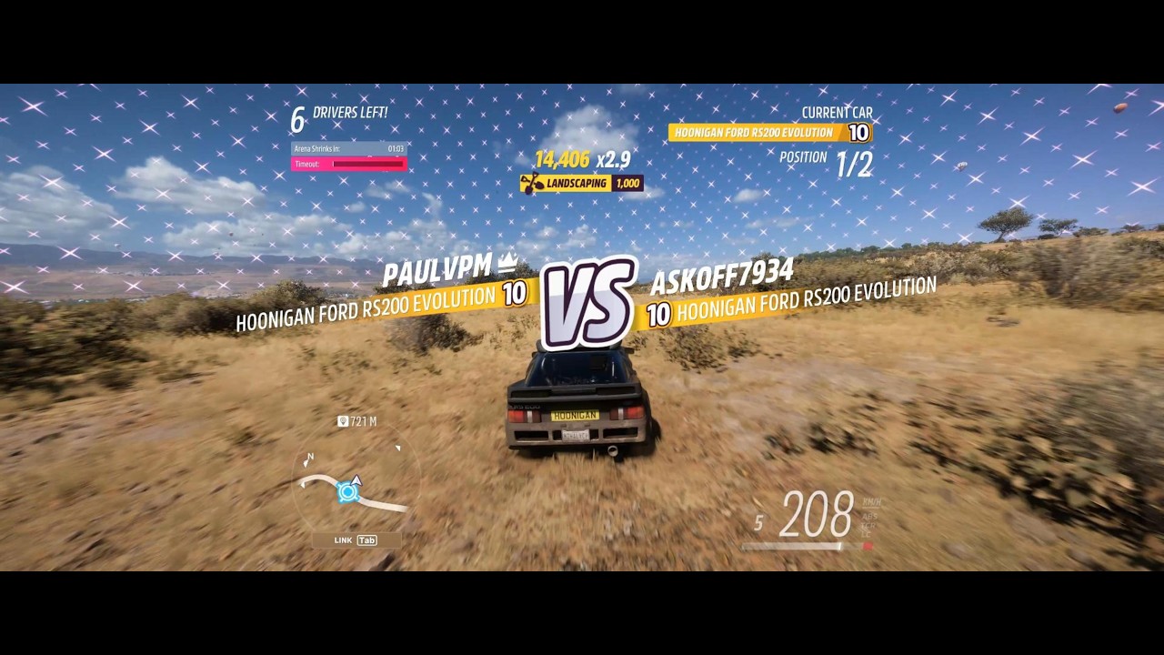 Forza Horizon 5 - Eliminator (Вышибала) | Drop Cayenne - 6 Elims - Win on RS200