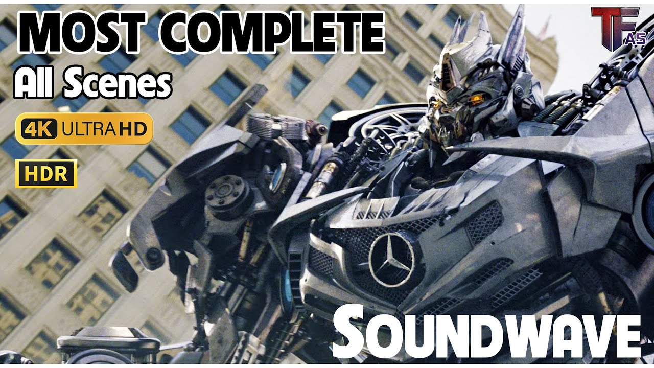 SOUNDWAVE All Scenes 4K HDR (The MOST COMPLETE) with Ravager & Laserbeak all scenes - Transformers