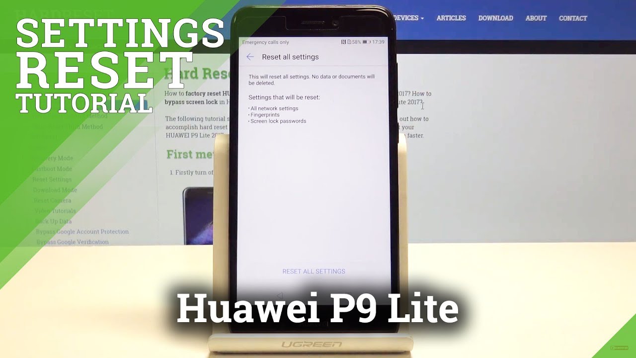 Huawei P9 Lite Reset Settings