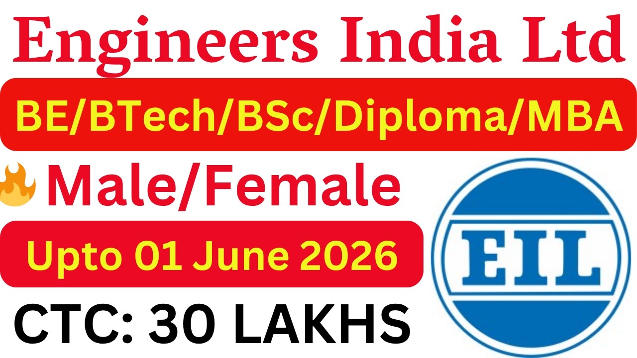 Engineers India New Vacancy 2026 | Latest Government Engineer Jobs | All India Technical Jobs 2026 |