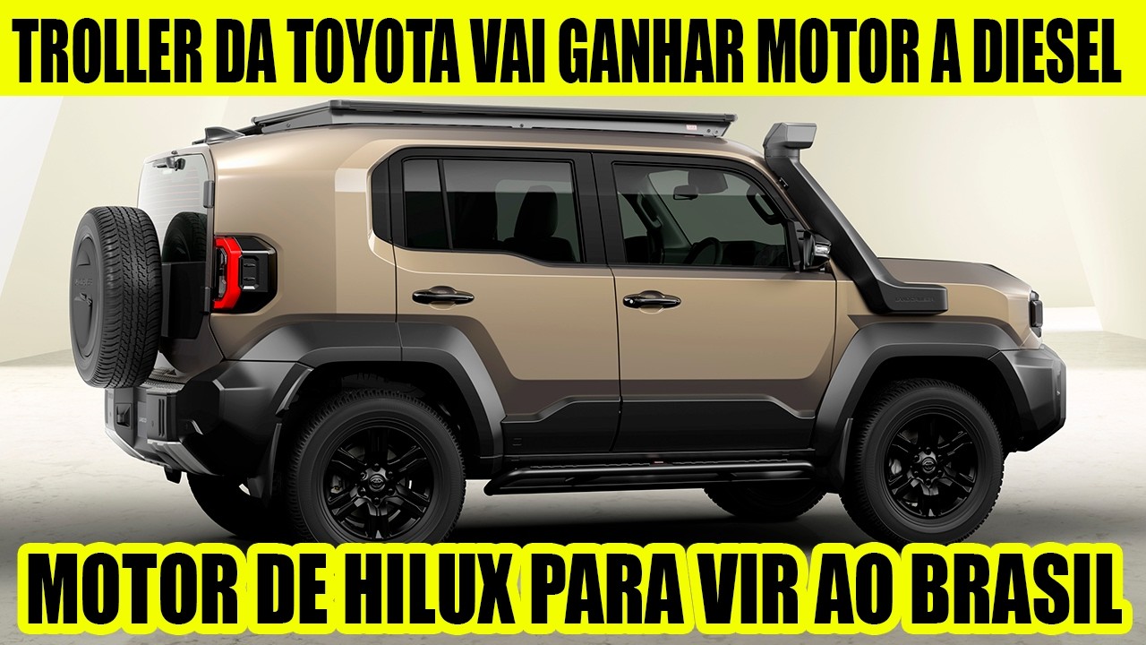 O TOLLER DA TOYOTA LAND CRUISER FJ  VAI GANHAR MOTOR DIESEL PARA VIR AO BRASIL.