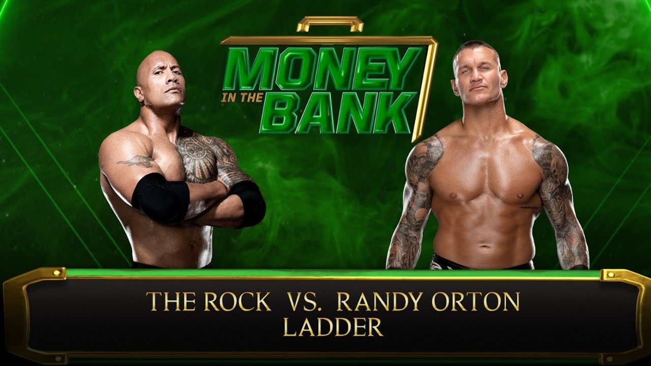 Full Match - The Rock Vs Randey Orton | Money in The Bank | Full Intense Fight #wwe #wwenxt #wwe2k25