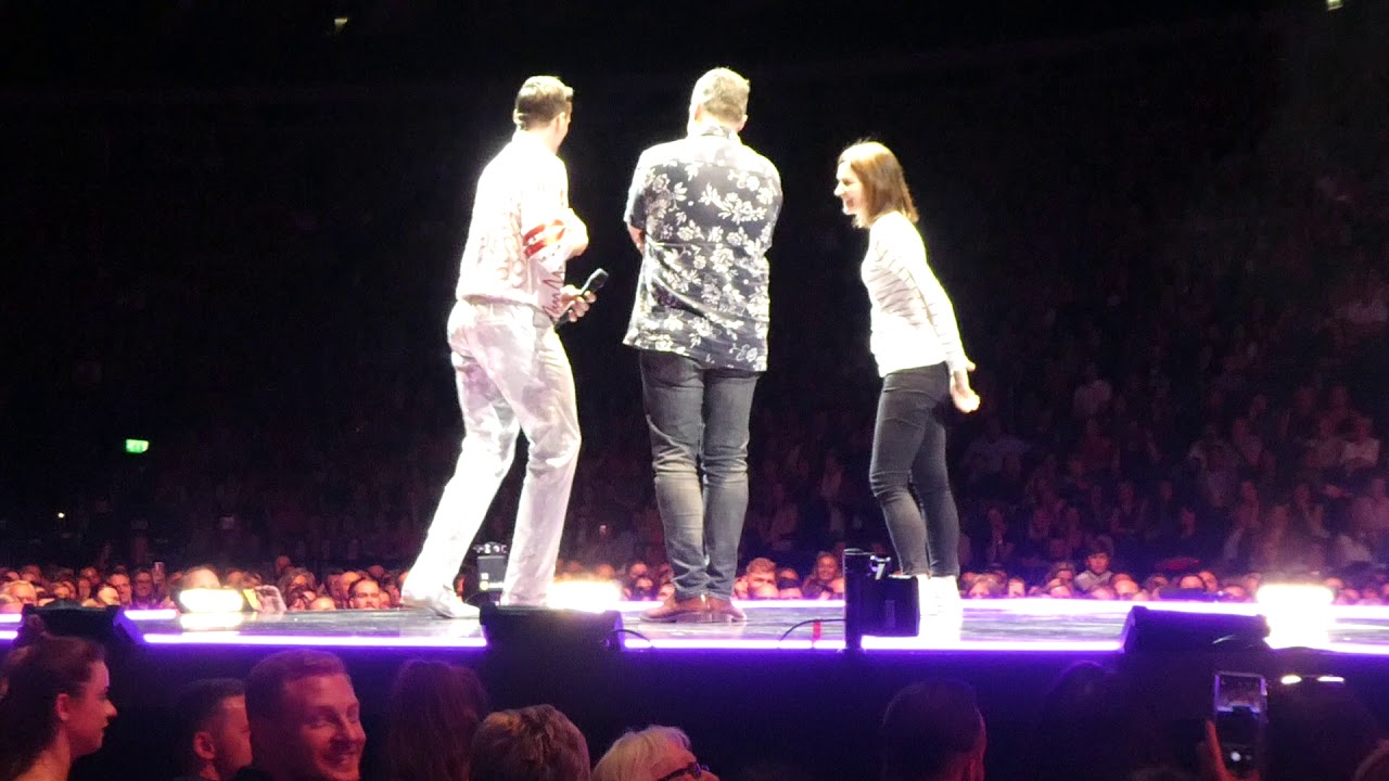 Hugh Jackman as Peter Allen Push up challenge with Dave O2 London 03/06/19