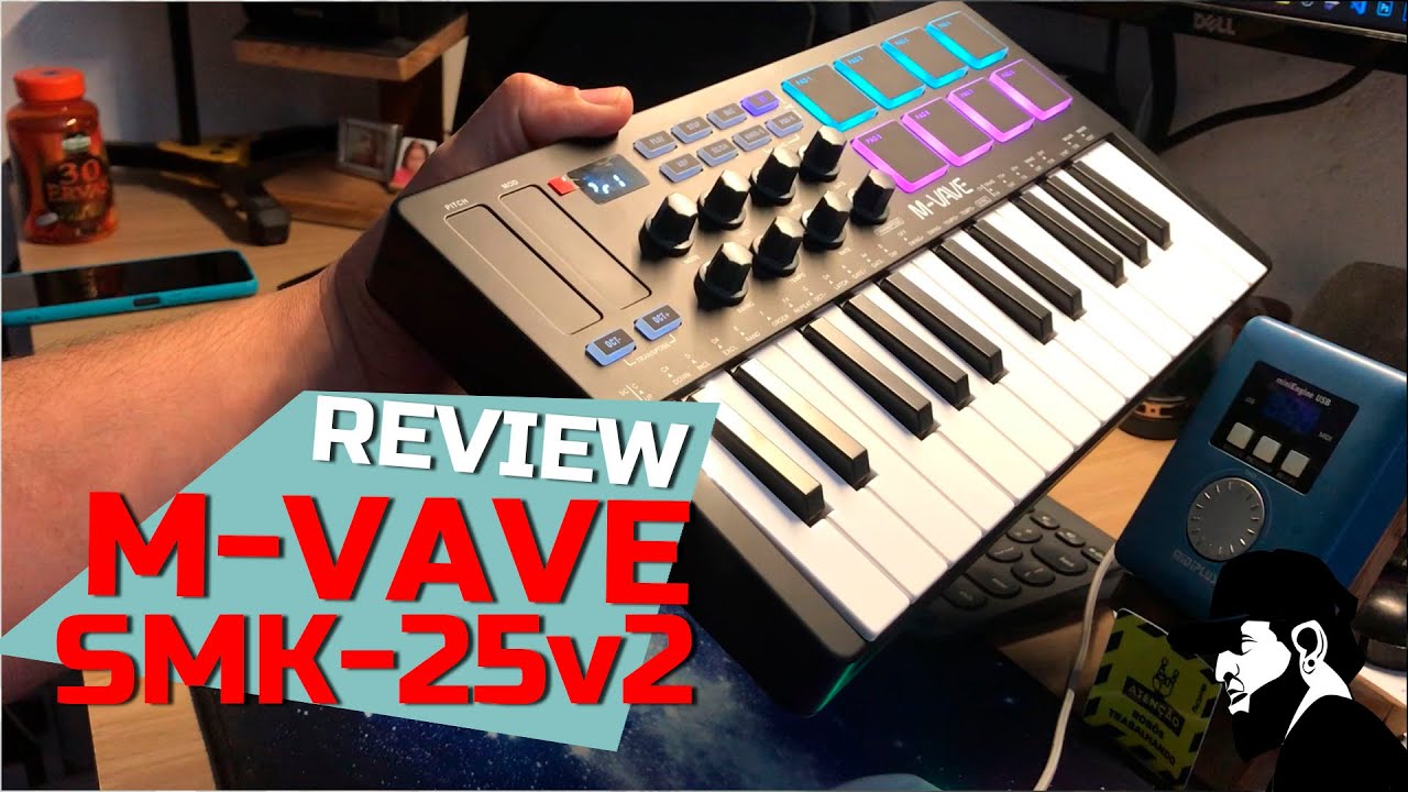 Controlador MIDI - M VAVE - SMK25 - Review Mais Completo | Unboxing e Reviews