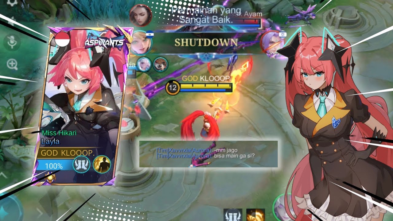 LAYLA GW DIRAGUKAN SAMA TIM SENDIRI?? BEGINI CARA MAIN TOP GLOBAL LAYLA!! - MLBB