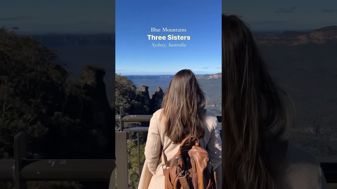 📍 Three Sisters, Blue Mountains in Sydney, Australia #shortsvideo #australia #bluemountains
