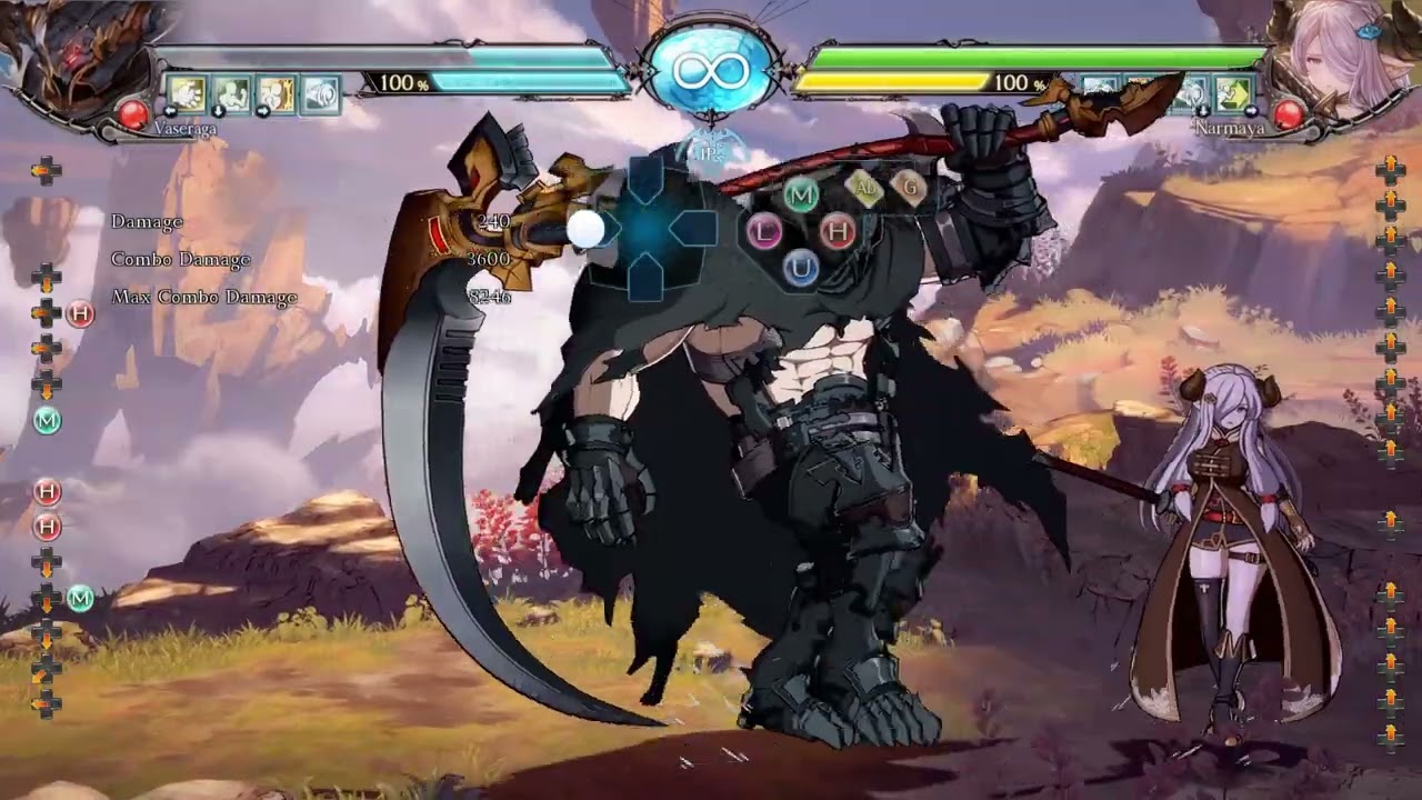 Vaseraga GBVS v2.82 Combos