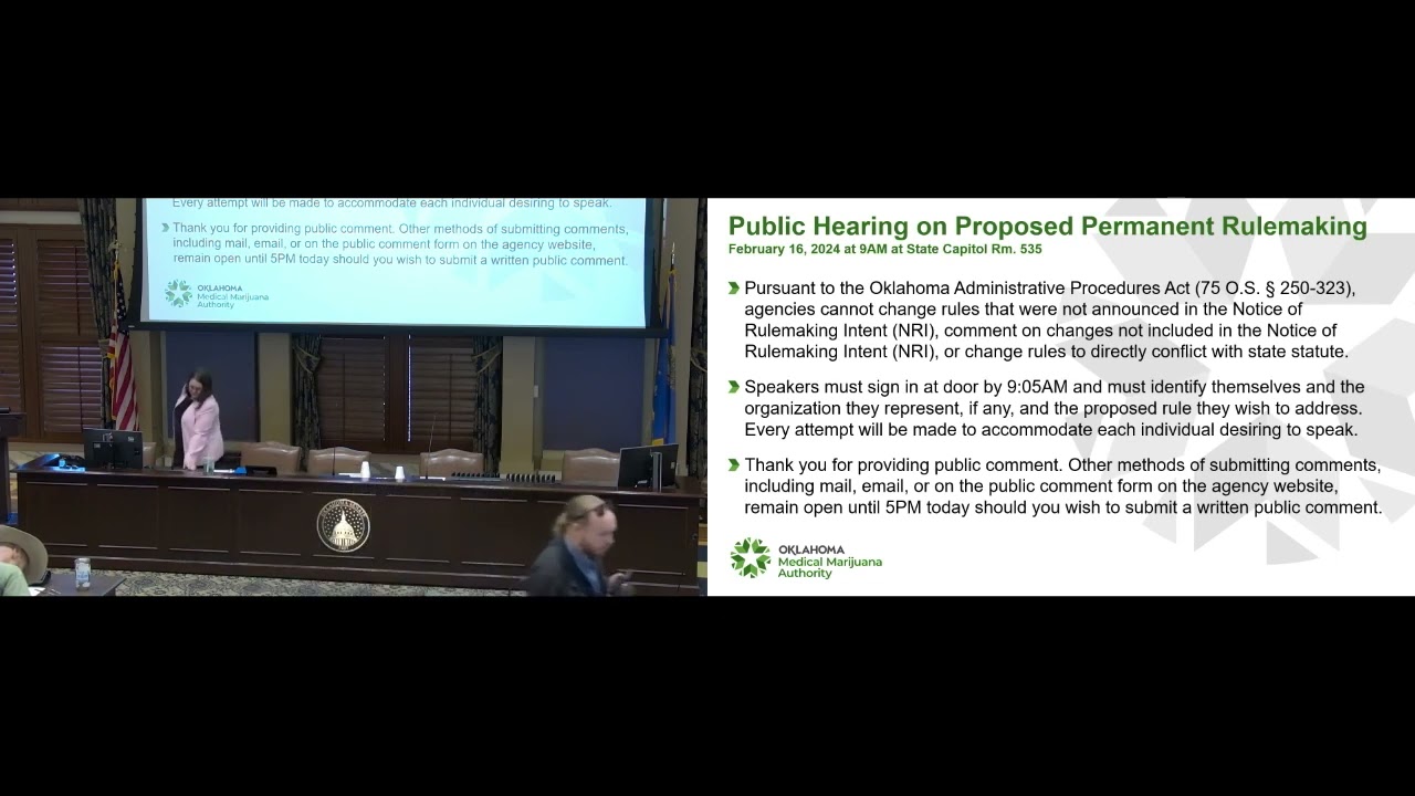 OMMA Public Comment Meeting: Feb. 16, 2024