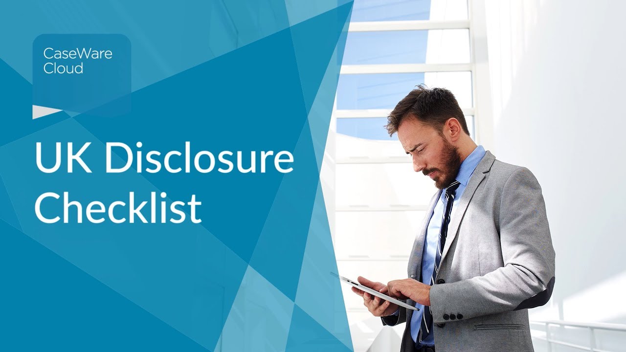CaseWare's Cloud Mercia Disclosure Checklists