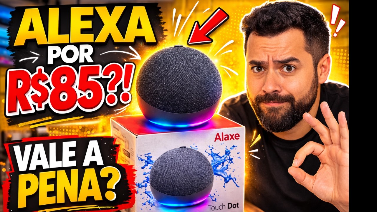 ALEXA DA SHOPEE por R$85 vale a pena? 🤯 Unboxing e Teste Real (Cuidado!)
