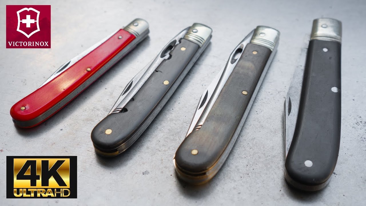 Video review - Vintage Victorinox farmers peasants knives *4K Ultra HD*