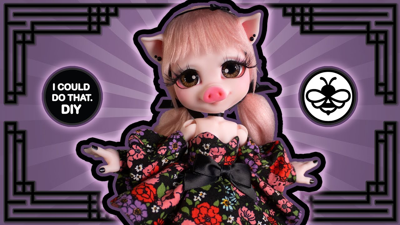 🐷🖤 ANNA SOOIE 🖤🐷 FASHION PIG CUSTOM DOLL🖤