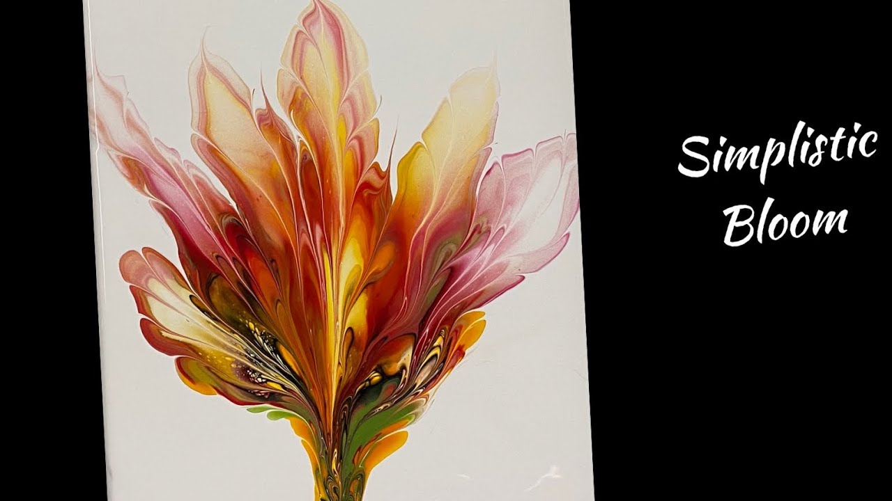 (1020) Awesome ~ Simplistic Bloom Technique ~ Paint Pouring