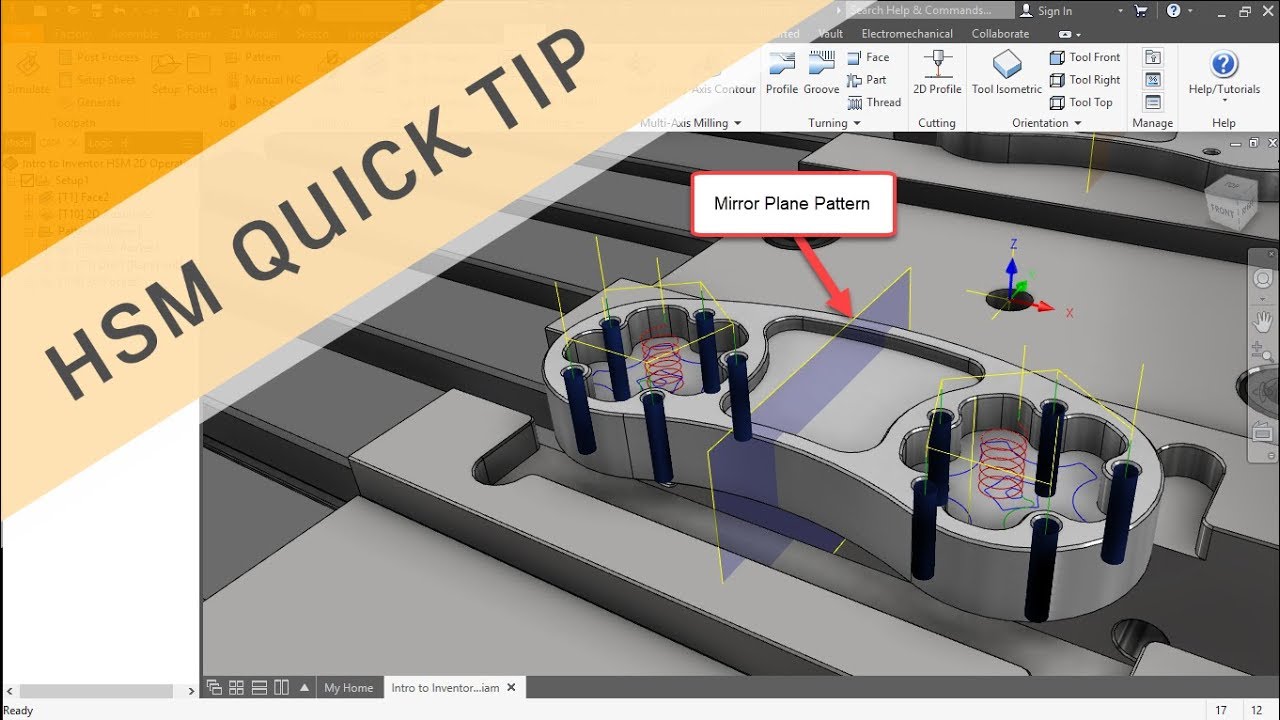 Inventor HSM QUICK TIP: Mirror Pattern