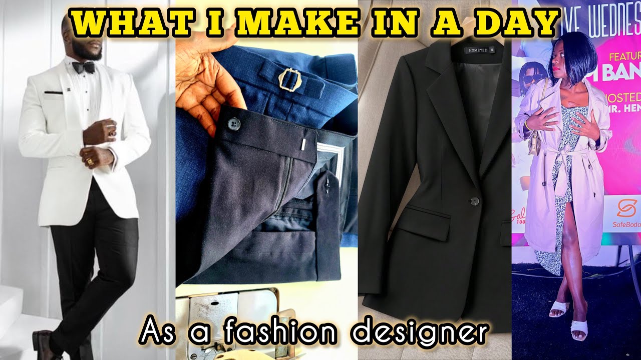 WHAT I MAKE IN A DAY AS A SMALL FASHION DESIGNER IN AFRICA. how i get so many projects done in a day