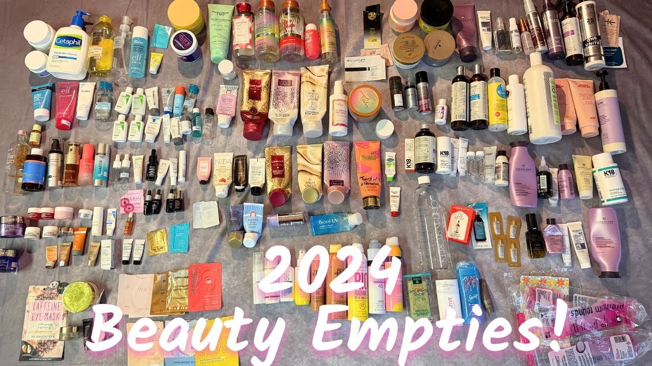 2024 BEAUTY AND SKINCARE EMPTIES | Yearly Empties #beautyempties Over $3K VALUE 😳