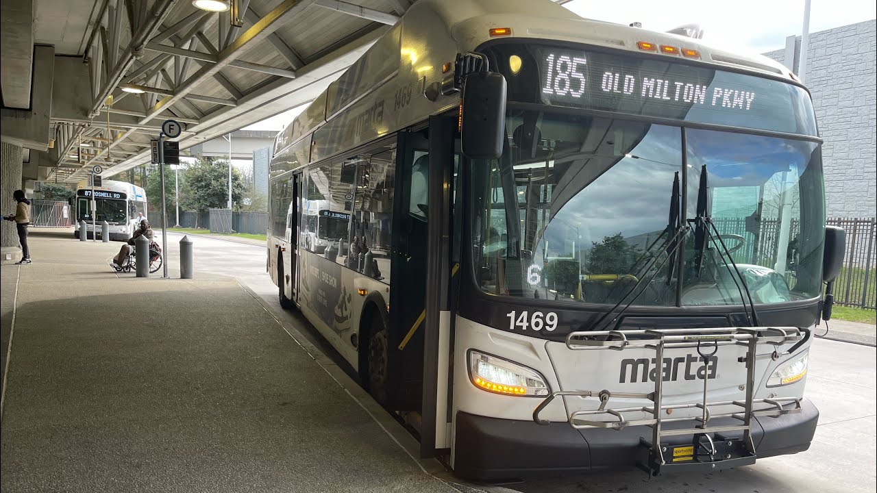 Ride on MARTA Local•Bus 2013 New Flyer Xcelsior XN40 #1469 on Route 185 to Holcomb Bridge Rd 