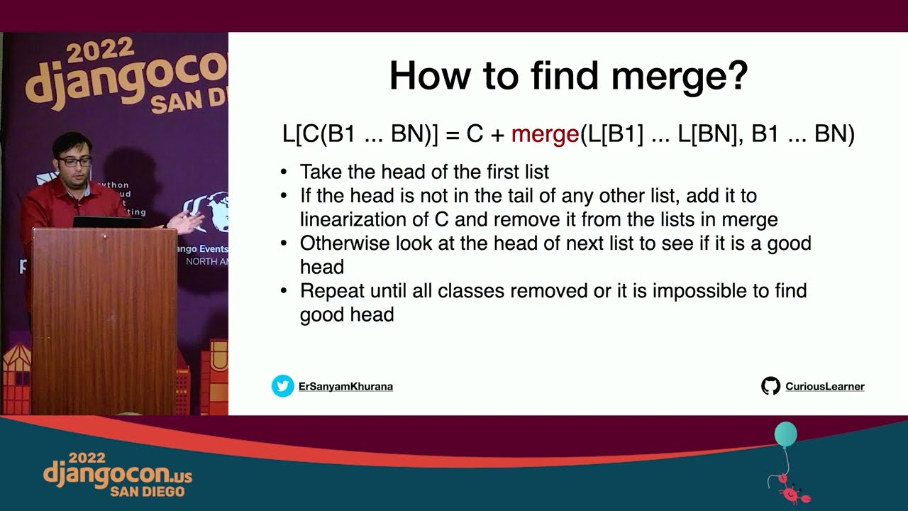 Method Resolution Order (MRO) in Python with Sanyam Khurana - DjangoCon US 2022