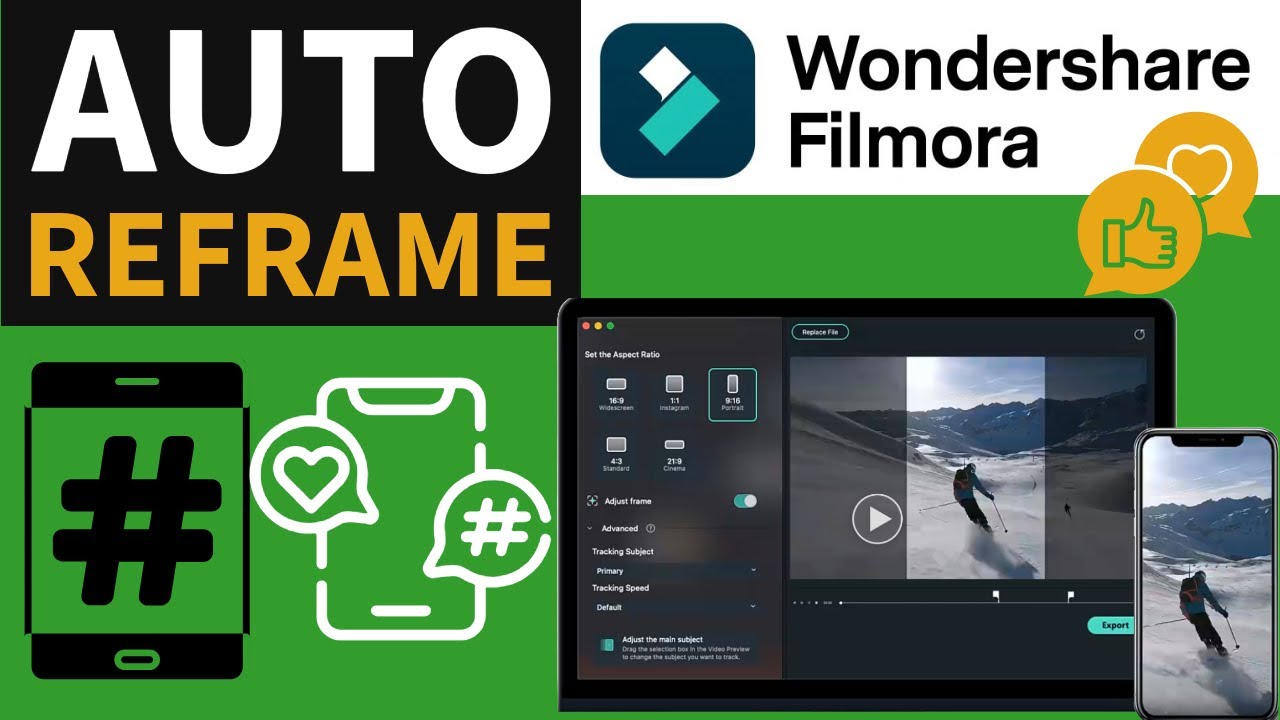 Filmora 14 Tutorial: Auto Reframe | Resize Videos Automatically!