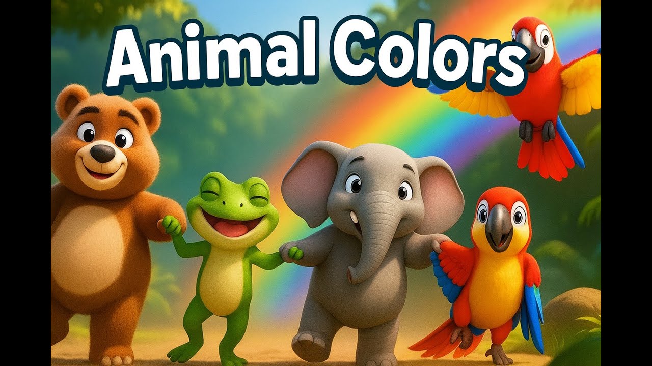 “வண்ணங்களை கற்றுக்கொள்வோம் | Animal Color Song for Kids 🐘🌈 | Learn Colors Tamil & English”
