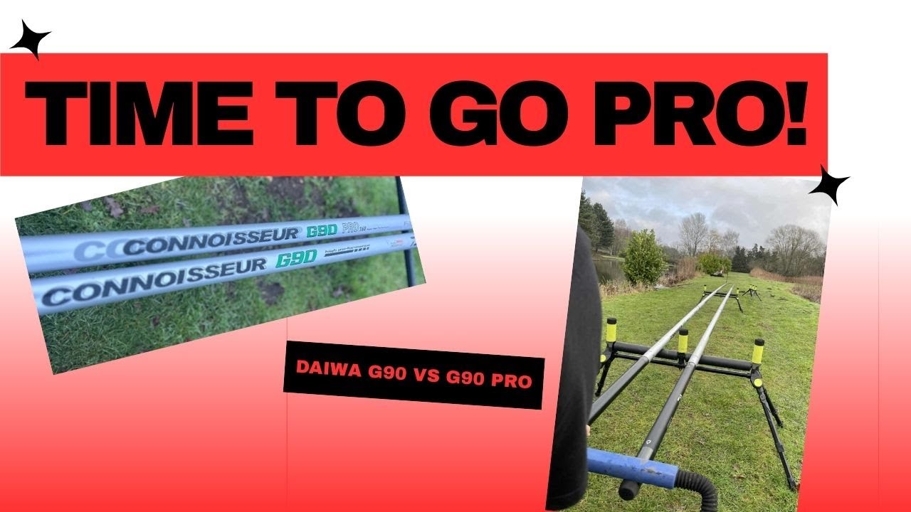 Time to Go Pro! Daiwa G90 vs Daiwa G90 pro - droop testing and pole length (section by section)