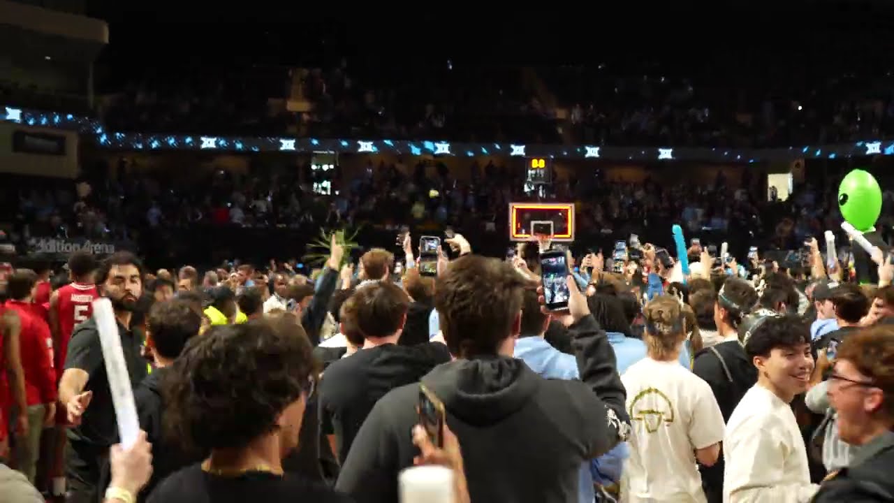 JAMES HILL SPORTS COLLEGE BASKETBALL UCF 88 TEXAS TECH 80 F UCF STUDENTS STORM THE COURT 1-31-2026