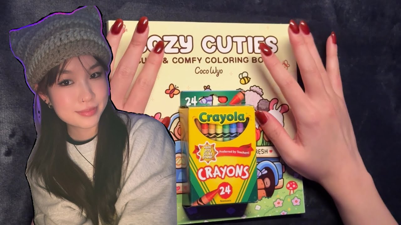 ASMR Coloring and Close Whispers // Q&A Video