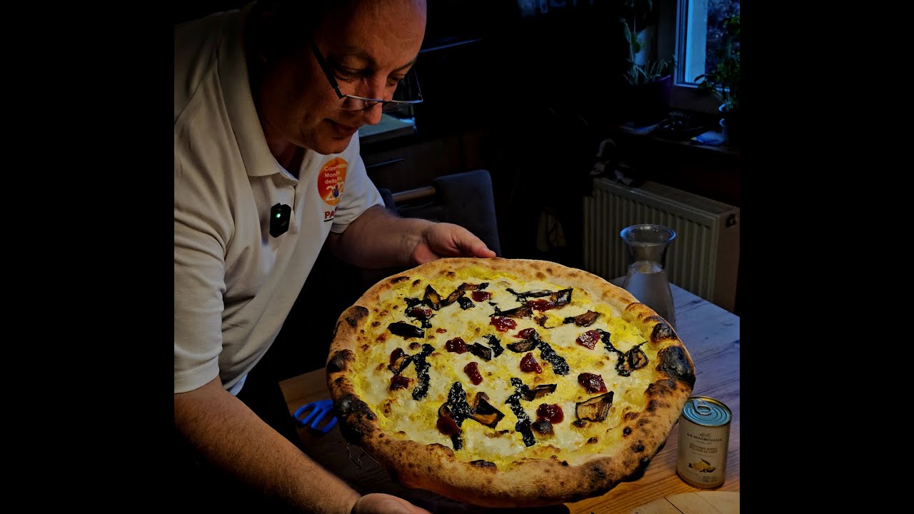 Hatalmas 45 cm-es Nápolyi pizza sütése G.I Metal lapáttal/Effeovens N5 Profi otthoni pizzasütő teszt