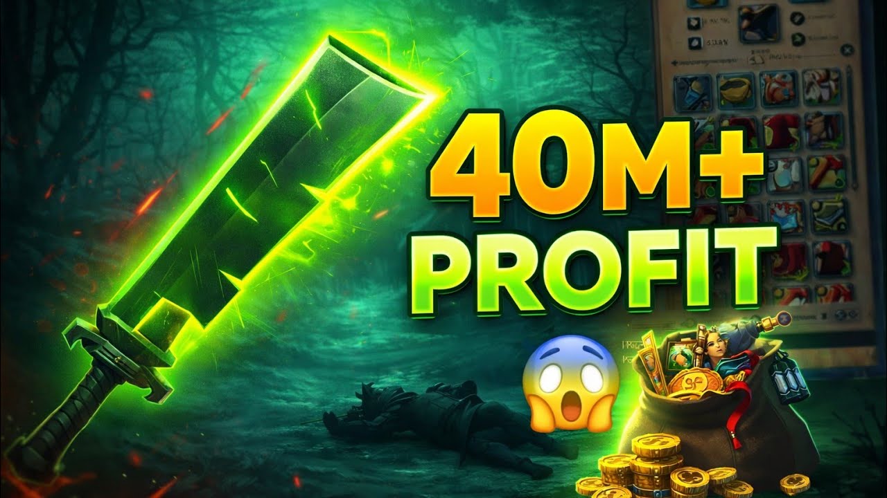 40M PROFIT SOLO GANKING 😱 | Carving Sword | Albion Online Mists #1