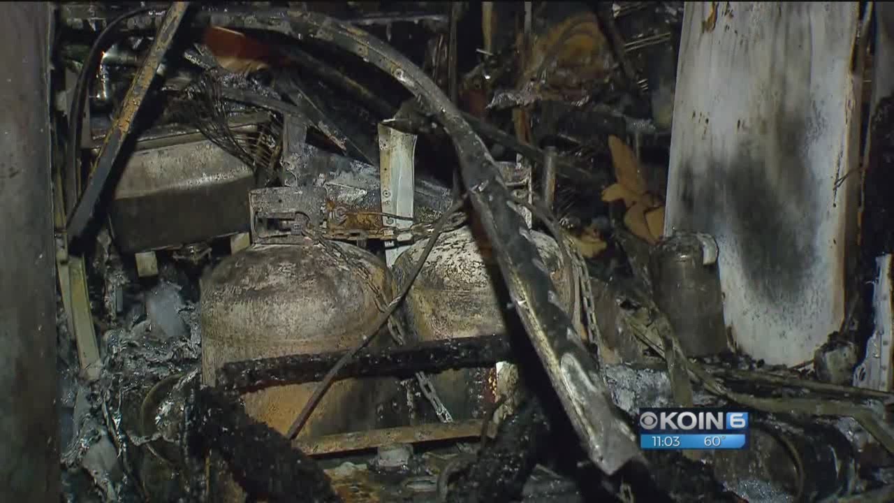 Downtown food carts destroyed by fire, explosion