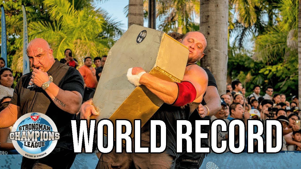 Travis Ortmayer Breaks The Husafell Stone World Record | Strongman Champions League