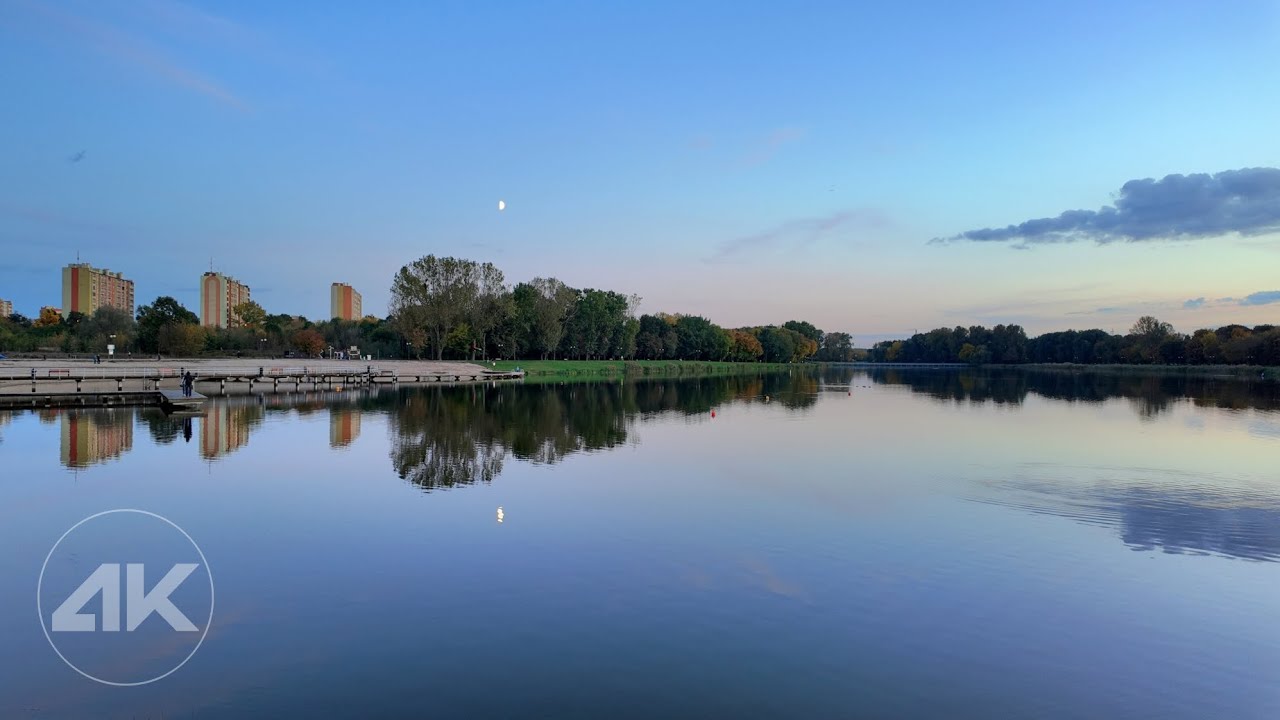 Zalew Borki, Radom | Relaksujący Spacer o Zachodzie Słońca w 4K!
