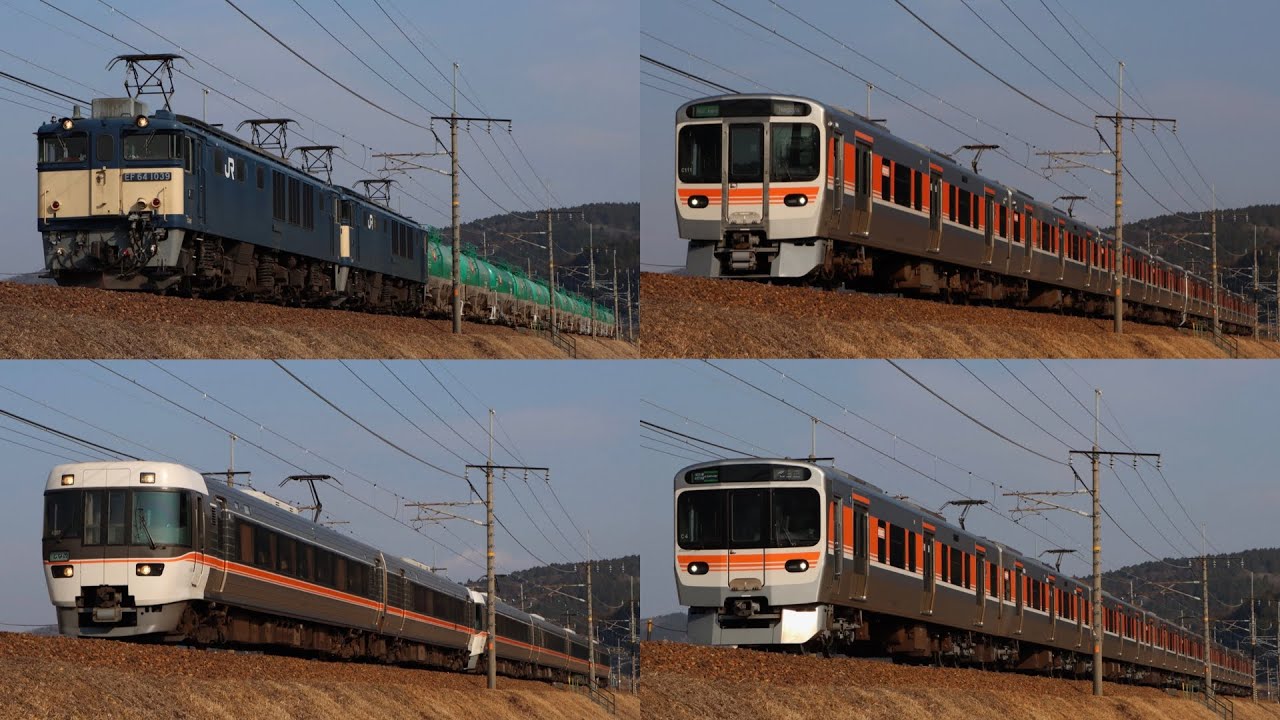 【315系・383系・EF64】中央西線岐阜地区 列車通過集 @釜戸〜瑞浪