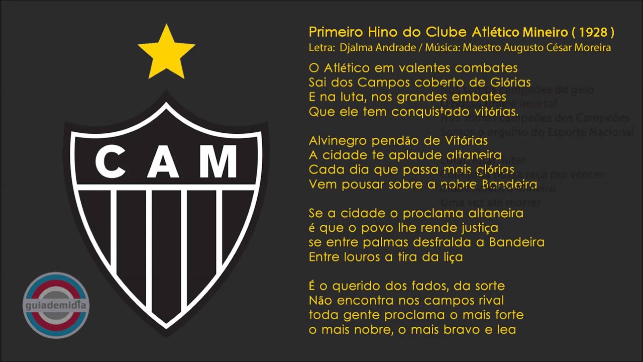Primeiro Hino do Atlético Mineiro ( 1928 )