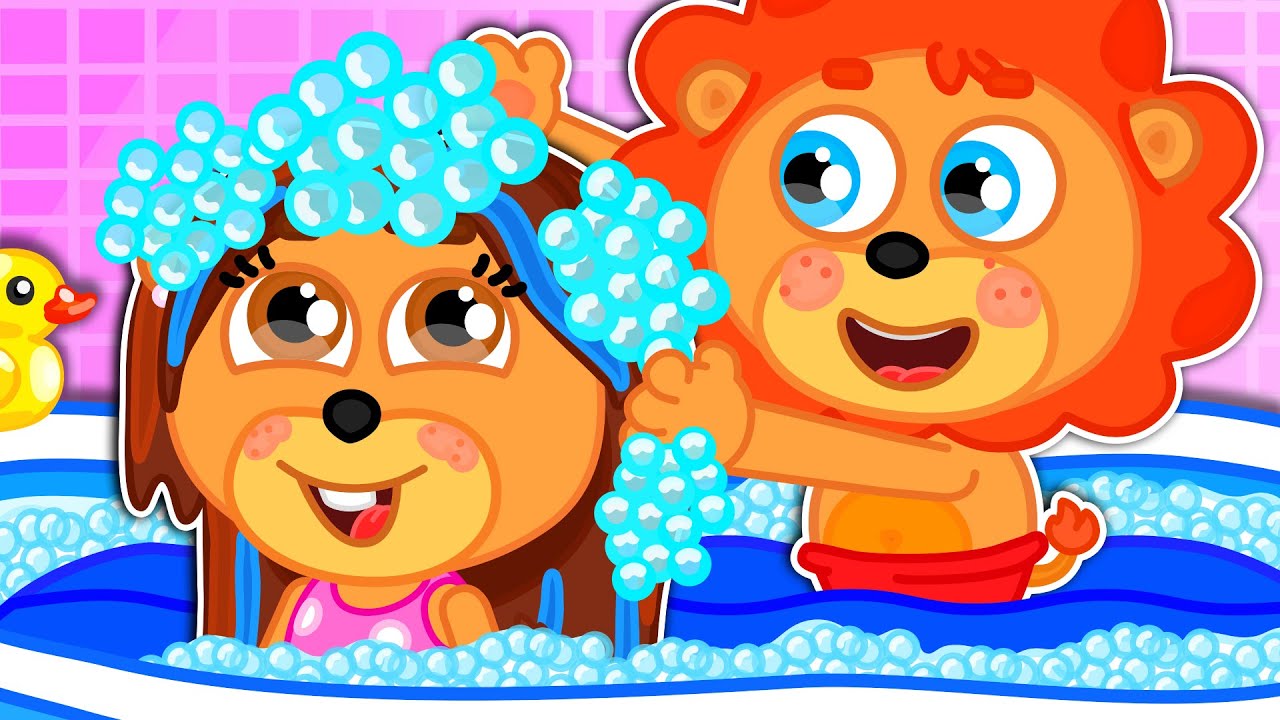LeonCito | Hora del Bañarse | Dibujos animados | Video Para Niños