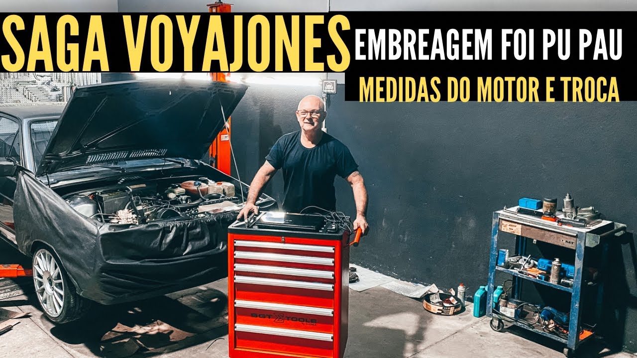 VW VOYAGE - EMBREAGEM FOI PU PAU  / MEDIDAS MOTOR E TROCA