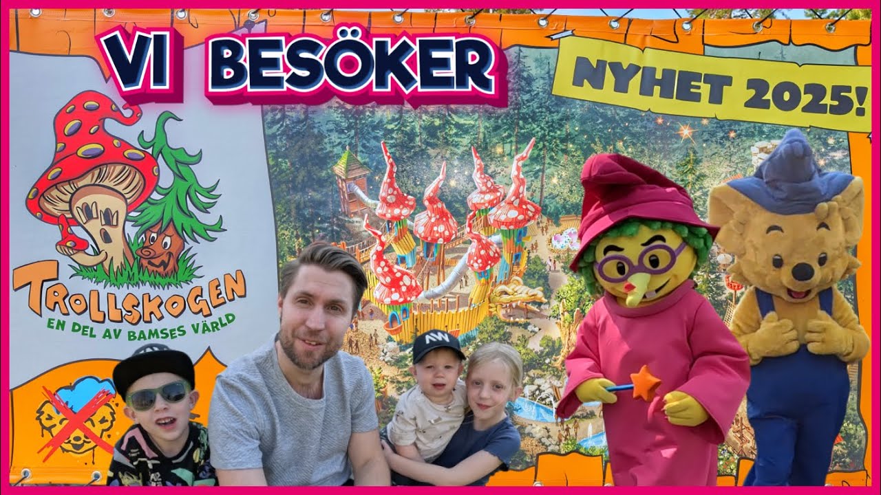 Vi besöker NYA Trollskogen 2025!  Nyheten i Bamses Värld på Kolmården