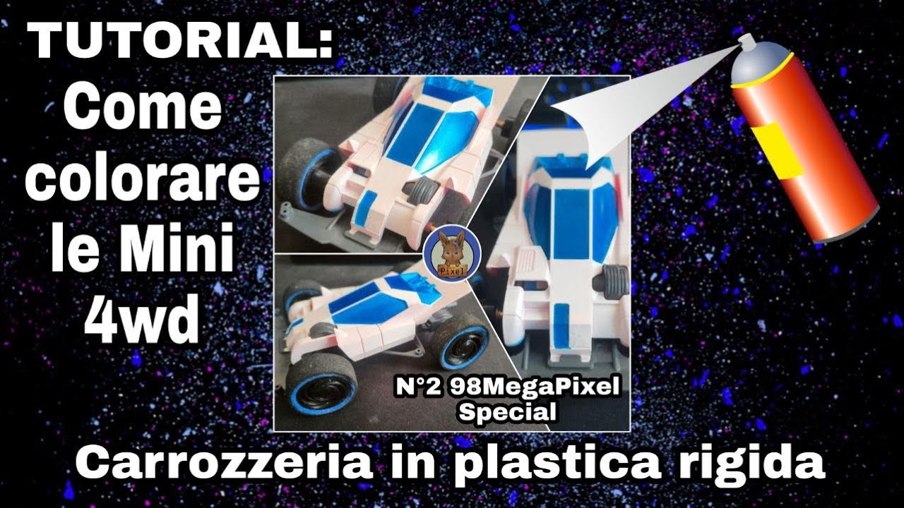 [TUTORIAL] COME COLORARE LE MINI 4WD | Tamiya Mini 4WD | ft. 98MegaPixel | Parrots Emilia Romagna