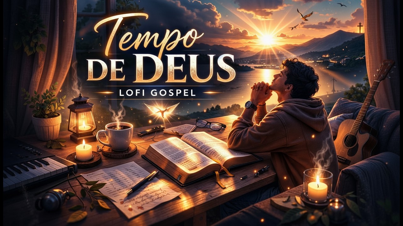 Tempo de Deus – Música Gospel Lofi | Adoração Suave com Letra