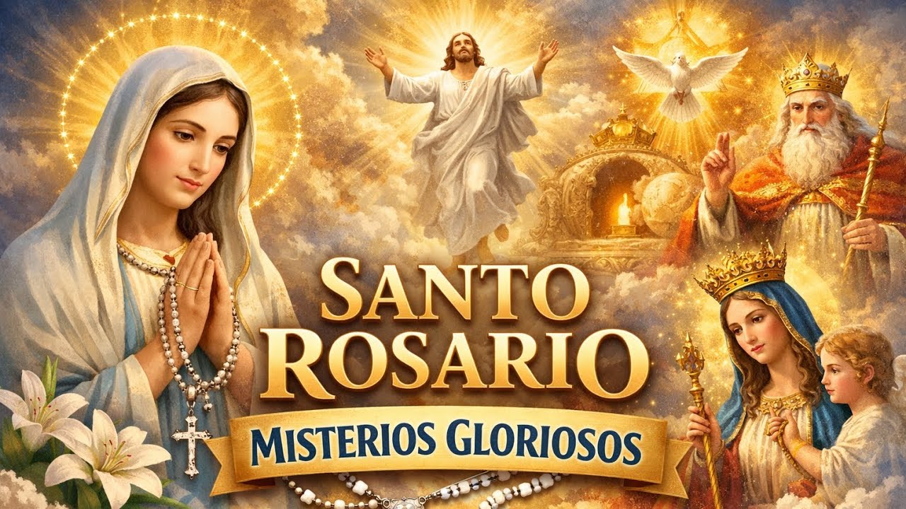 Santo Rosario de Hoy | Misterios Gloriosos 🌷🌹❤️