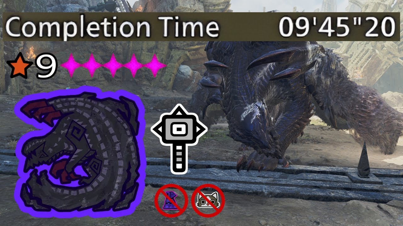 【Monster Hunter Wilds】【ワイルズ】★9 ♢5 Gore Magala Arena - Hammer Practice (No palico,No mantle,No ROCK) 
