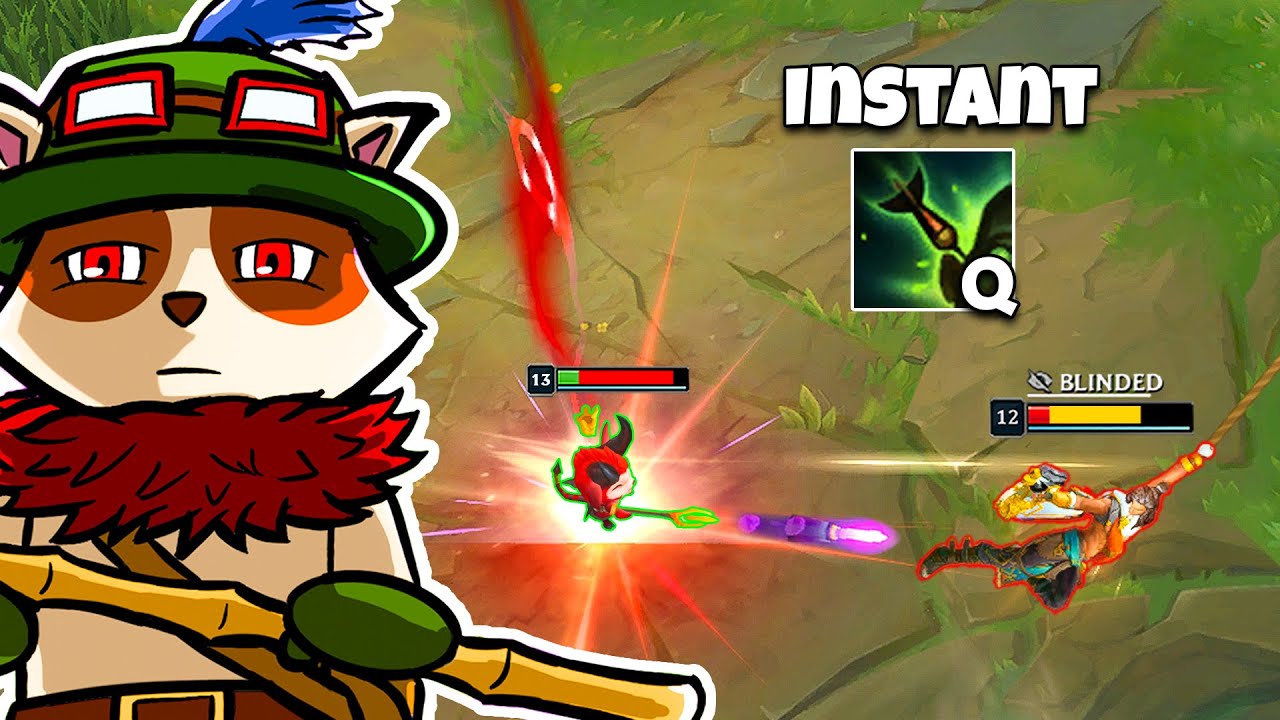NEW TEEMO Q BUFF INSTANT BLINDS
